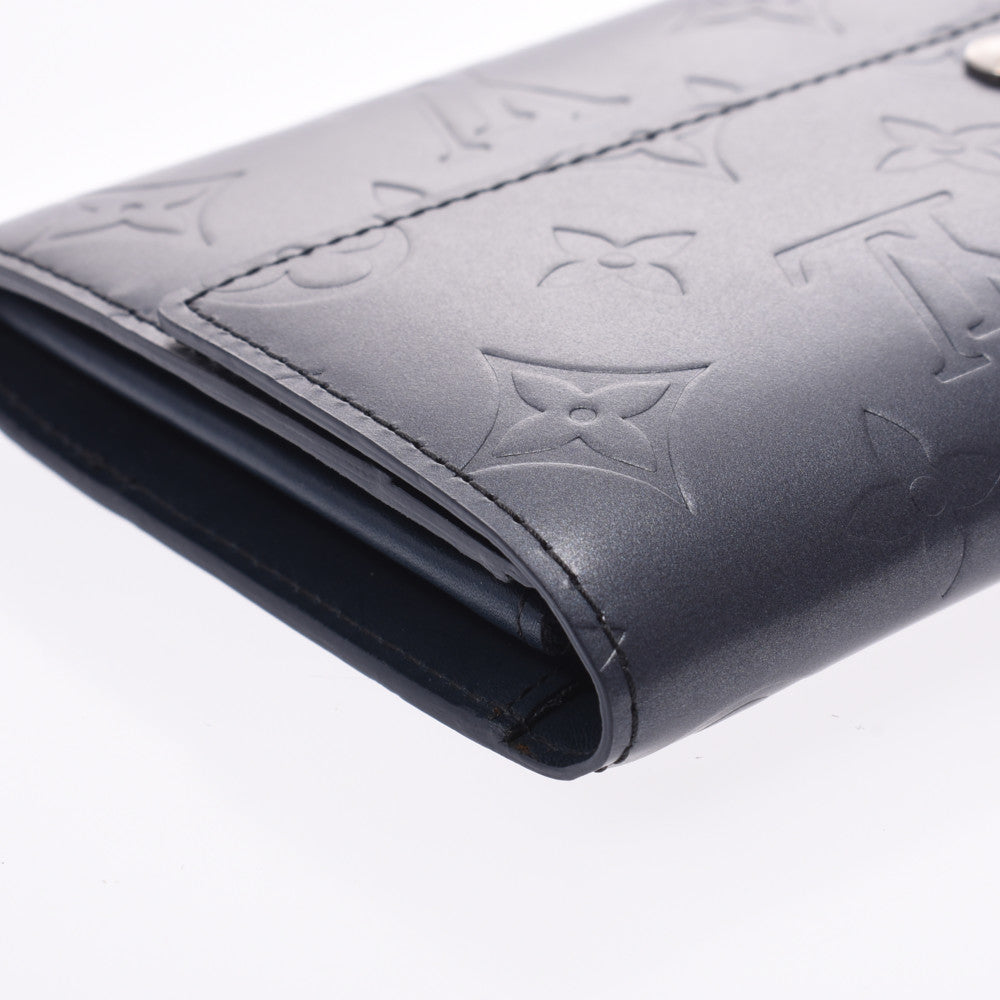 ルイヴィトンマット ポルトモネクレディ 14145 青系 レディース 長財布 M65175 LOUIS VUITTON 中古 – 銀蔵オンライン