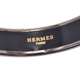 HERMES Hermes Email Black / Silver Unisex SV Bangle AB Rank Used Ginzo