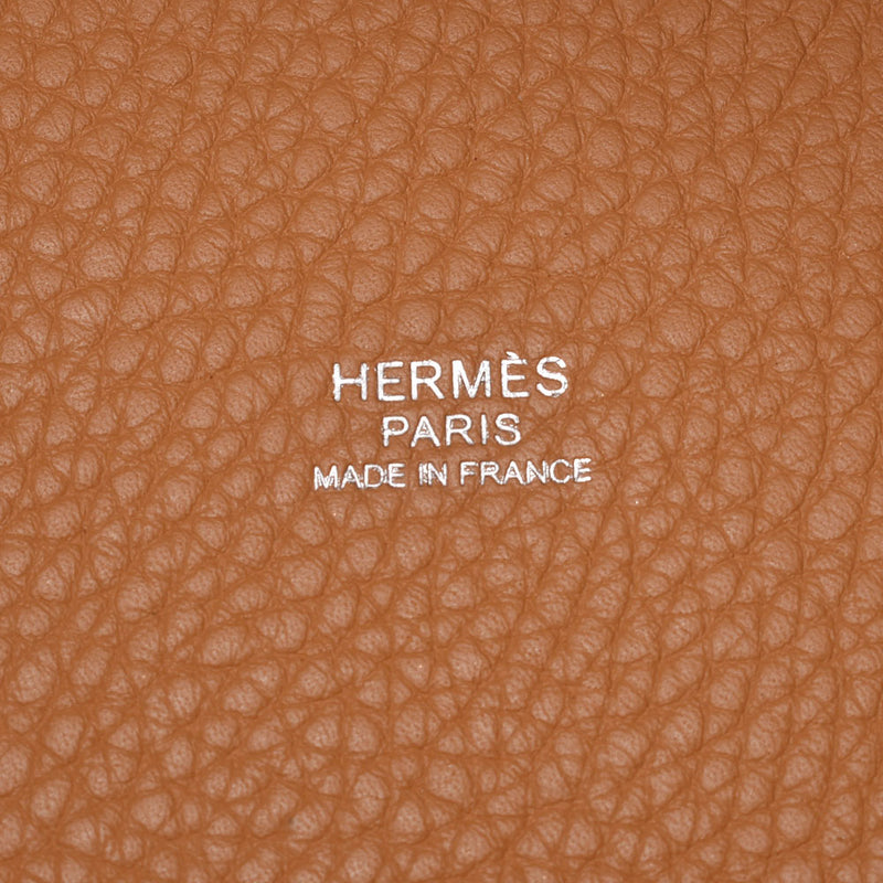 HERMMES爱马仕皮可坦摇滚MM自然亚白银金属零件R刻印（2014年左右）女士三丽英克莱曼斯手提包A位二手银藏