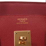 HERMES エルメス バーキン 35 ルージュビフ ゴールド金具 □B刻印(1998年頃) ユニセックス クシュベル ハンドバッグ Aランク 中古 銀蔵