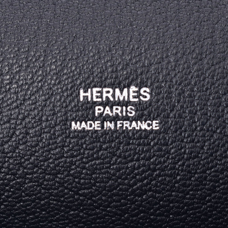 HERMES Hermes Gypsier 28 Black Silver Metal Fittings □ P Engraved (Around 2012) Unisex Taurillon Clemence Shoulder Bag A Rank Used Ginzo