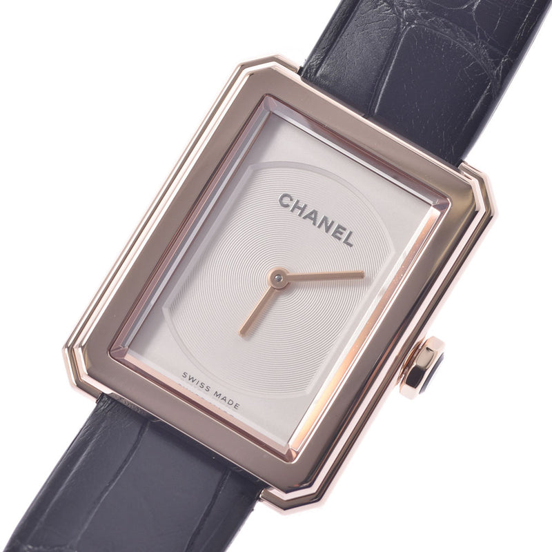 CHANEL Chanel Boyfriend H4886 Ladies PG/Leather Watch Quartz White Dial A Rank Used Ginzo