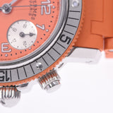 Hermes Hermes Clipper Diver Chrono CL2.316 Boys SS / Rubber Watch Quartz Orange Table A-Rank Used Silgrin