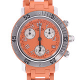 Hermes Hermes Clipper Diver Chrono CL2.316 Boys SS / Rubber Watch Quartz Orange Table A-Rank Used Silgrin