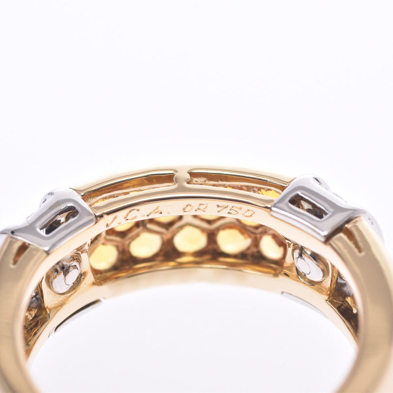 Van Cleef &amp; Arpels Van Cleef &amp; Arpels No.12 Ladies Yellow Sapphire/Diamond/K18YG Ring Ring A Rank Used Ginzo