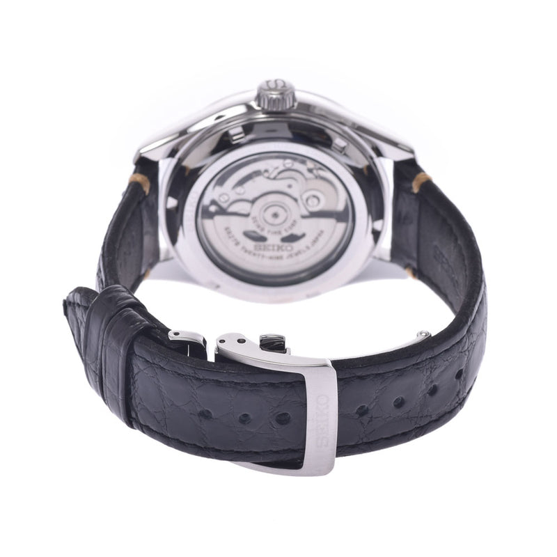 SEIKO Seiko Presage Lacquer Dial SARW013 Men's SS/Leather Watch Automatic Black Dial A Rank Used Ginzo