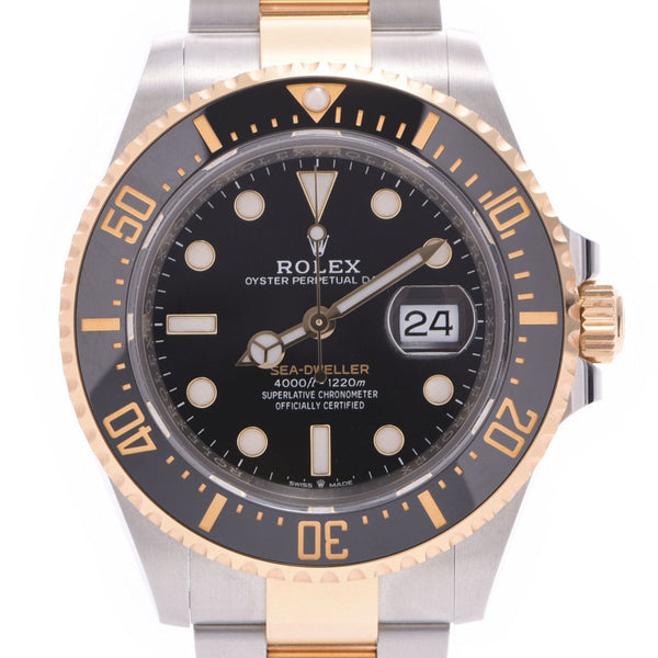 【Cash Special Price】 ROLEX Rolex Seedweller 126603 Men's SS/YG Watch Automatic Black Dial New Ginzo
