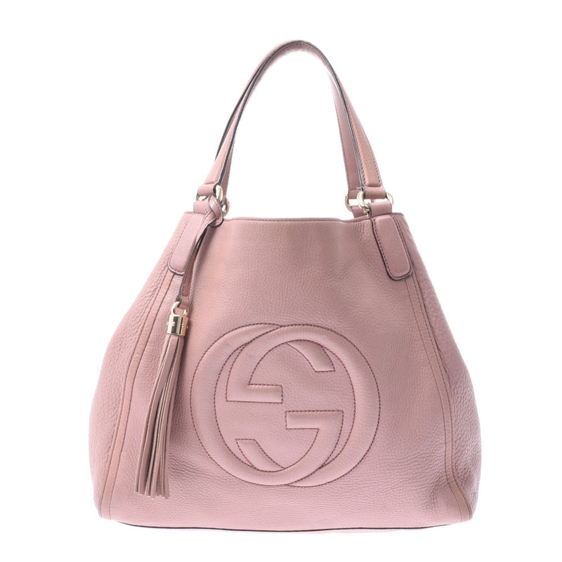 Gucchaso Ho Tote Bag Pink Beige Women s Curf Handbag 282308 GUCCI