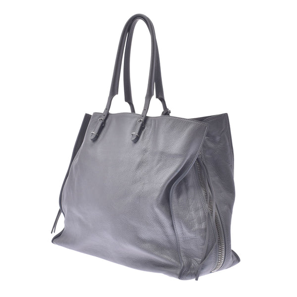 Balenciaga Valenciaga The Paper Metallic Gray System 357331 Women's Curf Tote Bag AB Rank Used Sinkjo