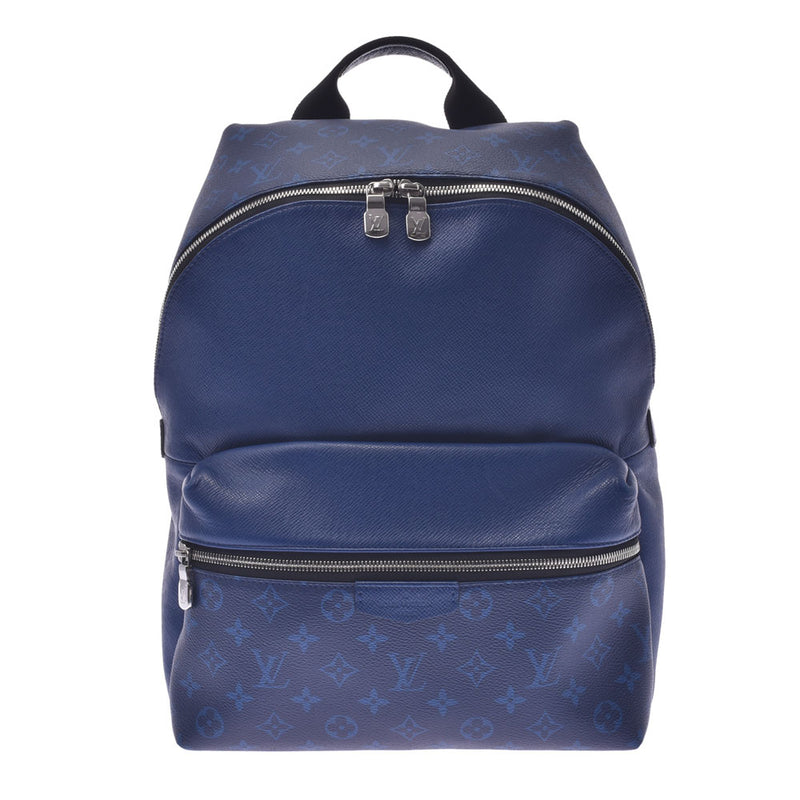 LOUIS VUITTON Louis Vuitton Tygalama Discovery Backpack Cobalt M30229 Men's Monogram Canvas/Taiga Leather Backpack Daypack AB Rank Used Ginzo