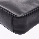Louis Vuitton Monogram shadow Danube PM black m43681 men's leather shoulder bag a rank Silver