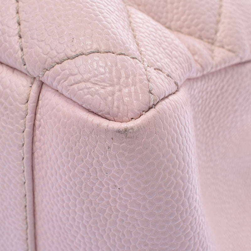 Chanel Chanel Matrasse GST Chain Tote Pink Silver Bracket Ladies Caviar Skin Tote Bag B Rank Used Silgrin
