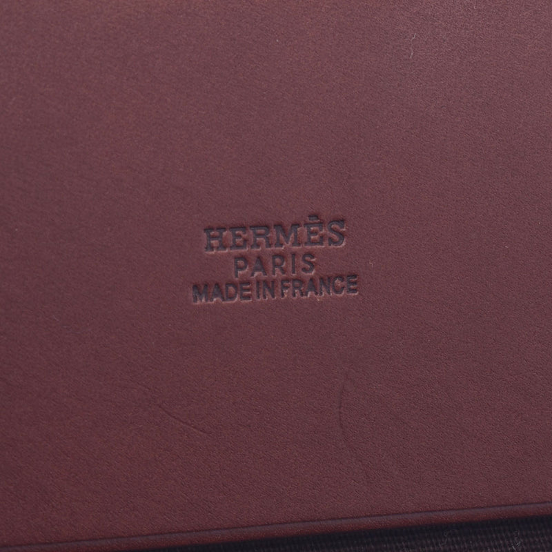 HERMES エルメス エールバッグ カバス 茶 □F刻印(2002年頃) ユニセックス トートバッグ Bランク 中古 銀蔵