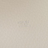 Hermes Hermes Picon MM White / Gold Silver Bracket □ I Engraved (around 2005) Ladies Triyo Clemance Handbags AB Rank Used Sink