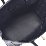 Hermes Hermes Burkin 35 Black Gold Bracket □ H-engraving (around 2004) Unisex Togo Handbags AB Rank Used Sinkjo