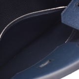 Hermes Hermes Burkin 30 Blue Nei Silver Bracket A Engraved (around 2017) Women's Voepson Handbag A-rank used Silgrin