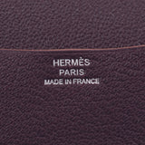 HERMES Hermes Agenda Bicolour Cumin/Prune □R Engraving (circa 2014) Ladies Schaeuble Pocketbook Cover A Rank Used Ginzo