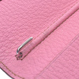 [Financial Sale] Hermes Hermes Agenda Vision Pink Silver Bracket □ M Engraved (around 2009) Unisex Shaving Handbook Cover A Rank Used Silgrin