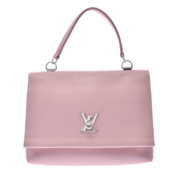 Louis Vuitton Louis Vuitton Rock Me 2 2WAY Bag Rose Ballerine Silver Bracket M41793 Women's Curf Handbag B Rank Used Silgrin