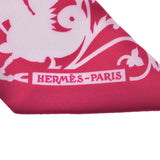 Hermes Hermes Twilley新标签占星术/点/ Astrologie A Pois Engineering / Pink / White女性丝绸100％围巾未使用的银