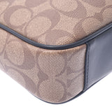 COACH Coach Signature 2way Briefcase Beige × Black F72972 Men's PVC × Leather Business Bag Unused Silgrin