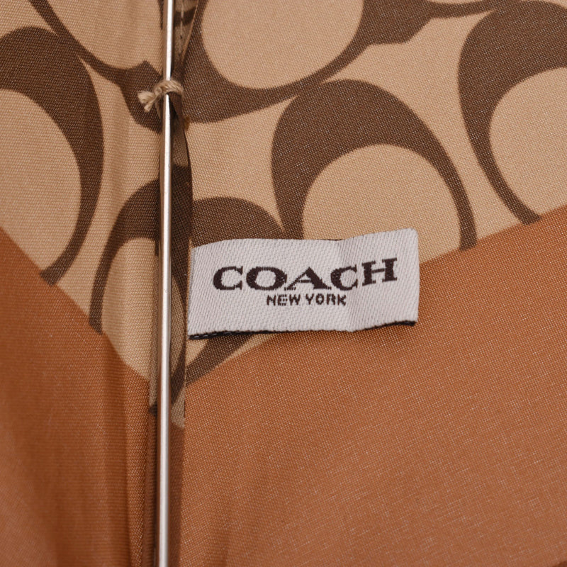 COACH コーチ シグネチャー 折りたたみ傘 ミニ ベージュ F63365 レディース ブランド小物 未使用 銀蔵