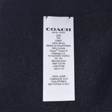 COACH 教练签名消声器 + 针织帽套装黑色 C0647 中性羊毛 95% 羊绒 5% 消声器未使用银藏