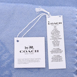 COACH Coach Carriage Handle Oversized Large Format Light Blue F76387 Unisex Wool 97%/Cashmere 3% Muffler Unused Ginzo