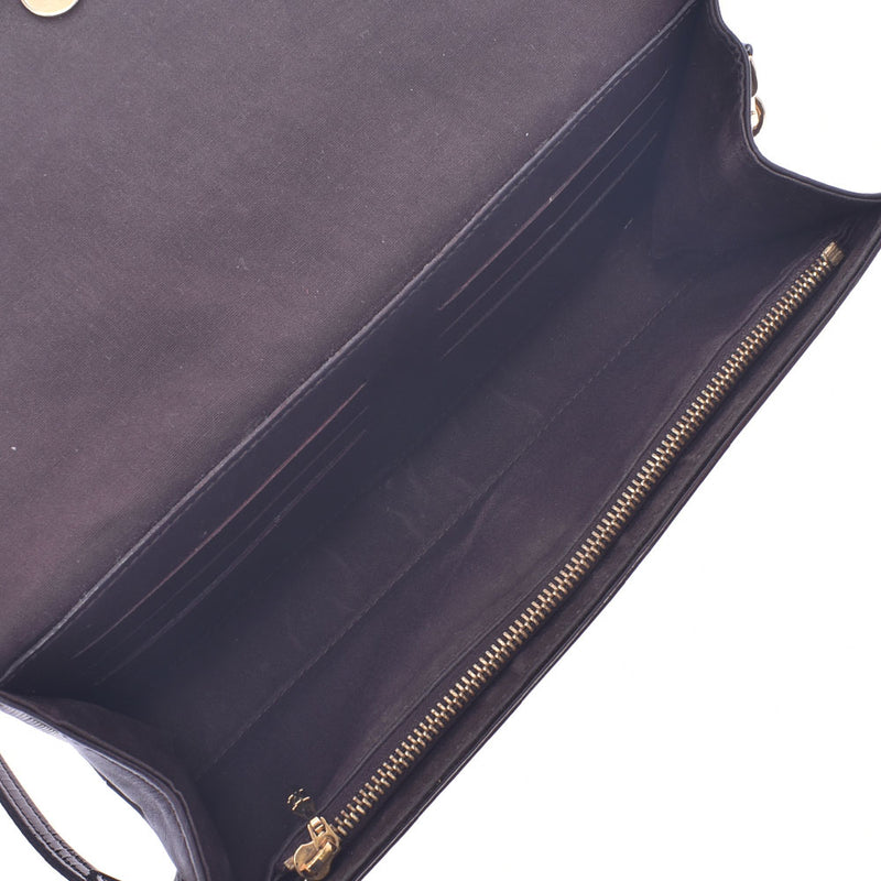 Louis Vuitton Louis Vuitton Verni Losmore MM Clutch Bag Amarant M91549 Women's Monogram Verni Shoulder Bag B Rank Used Silk