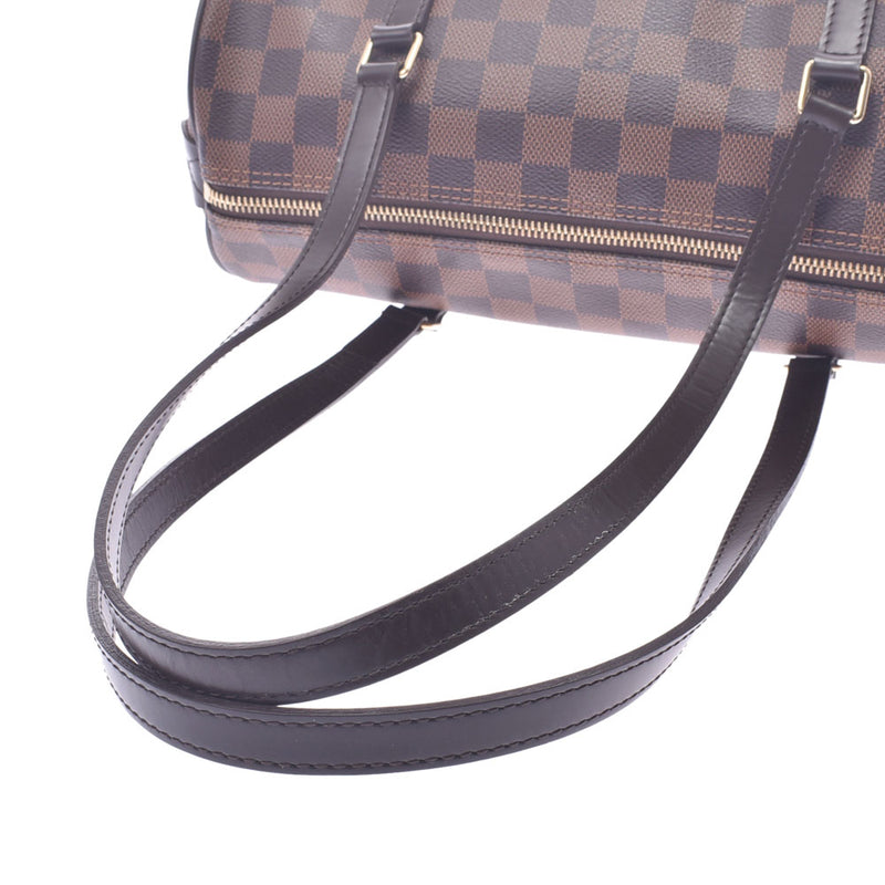 LOUIS VUITTON ルイヴィトン ダミエ パピヨン 現行 ブラウン N41210 レディース ダミエキャンバス ハンドバッグ ABランク 中古 銀蔵