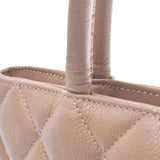 Chanel Chanel Reprint Tote Beige Gold Bracket Women's Caviar Skin Tote Bag B Rank Used Sinkjo