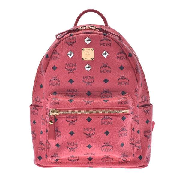 All red 2024 mcm backpack