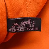 Hermes Hermes Foolto MM French Festival Hawaii Limited Bordeaux / Orange Canvas Tote Bag A-Rank Used Sinkjo