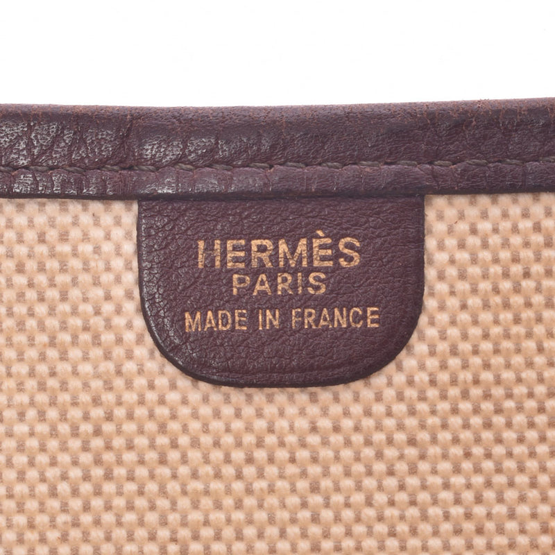 Hermes Hermes Evelin GM Tea Gold Bracket □ B Engraved (around 1998) Unisex Canvas / Leather Shoulder Bag B Rank Used Sinkjo