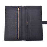 Hermes Hermes Beams Frame Black Gold Bracket C Engraved (around 2018) Unisex Voepson Long Wallet A-Rank Used Silgrin