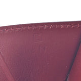 Hermes Hermes Bean Classic Two-fold wallet Rouge Ash Gold bracket □ E-engraving (around 2001) Unisex BOX calf long wallet B rank used Silgrin