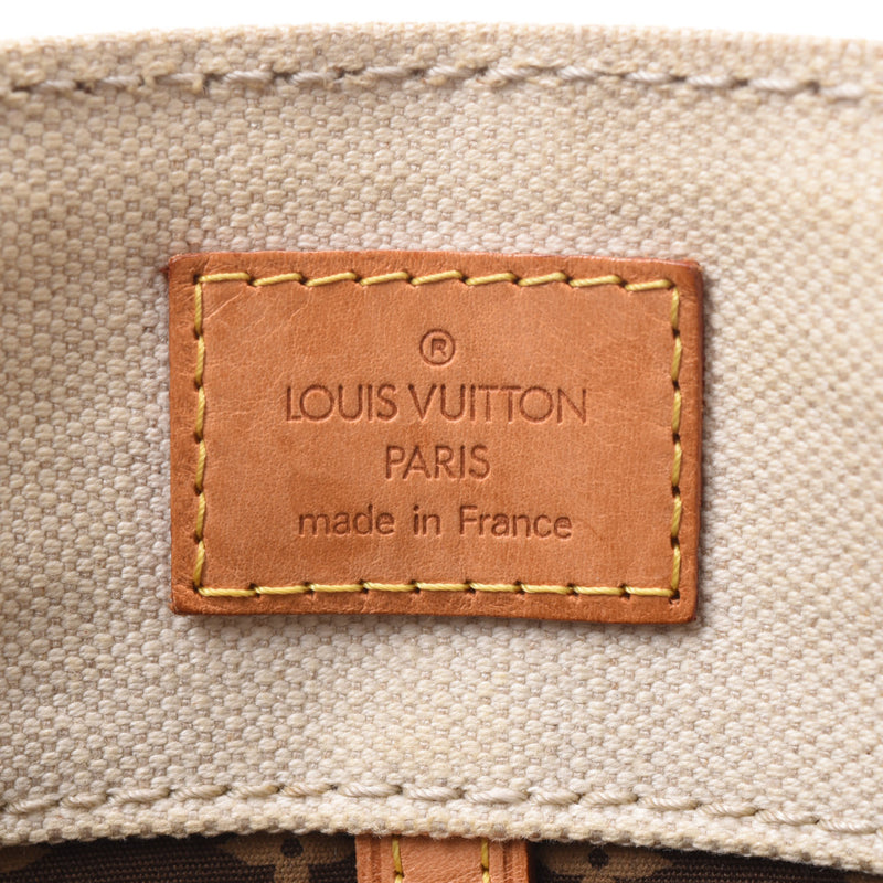 LOUIS VUITTON ルイヴィトン グローブショッパーMM アイボリー/イエロー M95113 ユニセックス キャンバス/レザー トートバッグ Bランク 中古 銀蔵