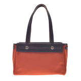 Hermes Hermes Ele Bag Kavas Orange / Red □ H Engraved (around 2004) Unisex Canvas / Leather Tote Bag AB Rank Used Sink