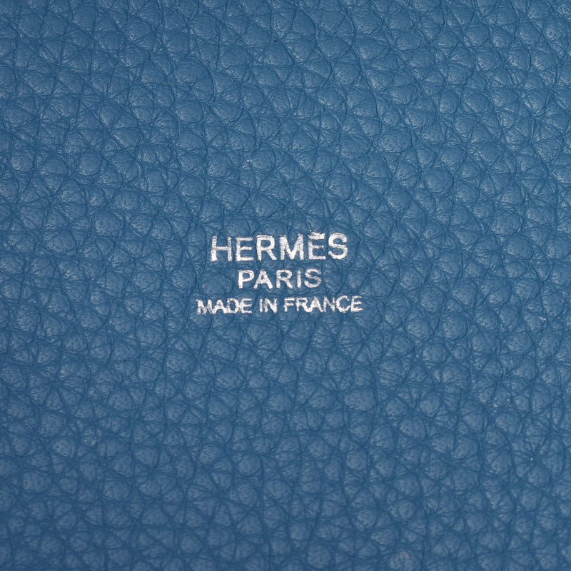 HERMES エルメス ピコタンロックPM  ブルージーン シルバー金具 □J刻印(2006年頃)  レディース トリヨンクレマンス ハンドバッグ Aランク 中古 銀蔵