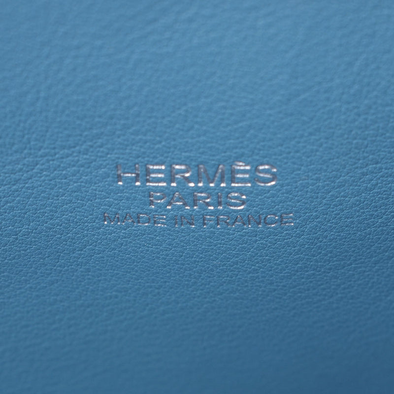 HERMES Hermes Boeld 31 1923 蓝色吉恩 □K 印记 （约 2007） 女士斯威夫特手袋 B 级二手银藏