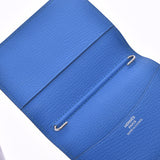 Hermes Hermes议程迷你双色暗蓝色/蓝色□P雕刻（2012年左右）UNISEX S-S-Handbook封面A级二手水池