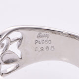Queen Queen Diamond 0.39ct 14.5 Unisex PT950 Platinum / Ring A-Rank Used Silgrin