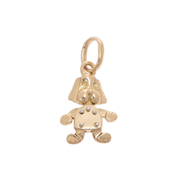 Pomellato Pomerato Dog Motif Unisex K18YG吊坠顶部A-Rank使用Silgrin