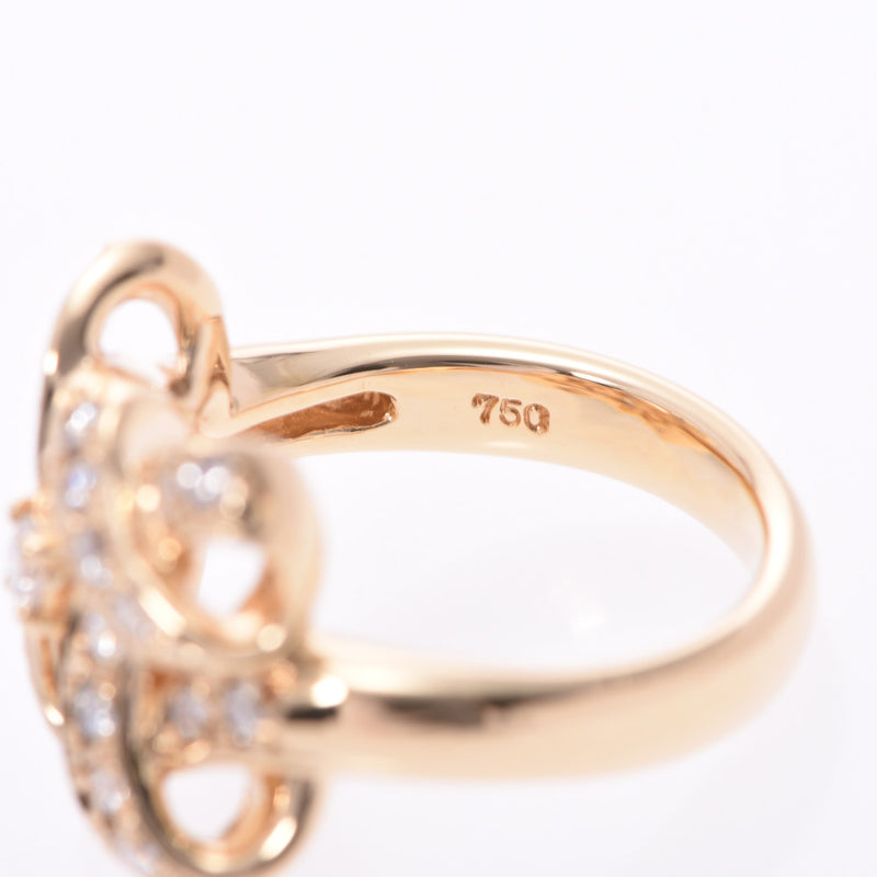 CELINE Celine Diamond 0.63CT 12 Ladies K18YG Ring / Ring A Rank Used Silgrin