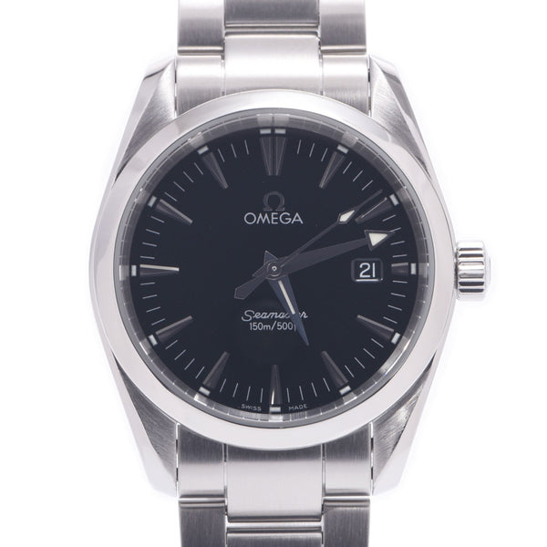 OMEGA オメガ シーマスター 150m 2517.50 メンズ SS 腕時計 クオーツ ブラック文字盤 Aランク 中古 銀蔵