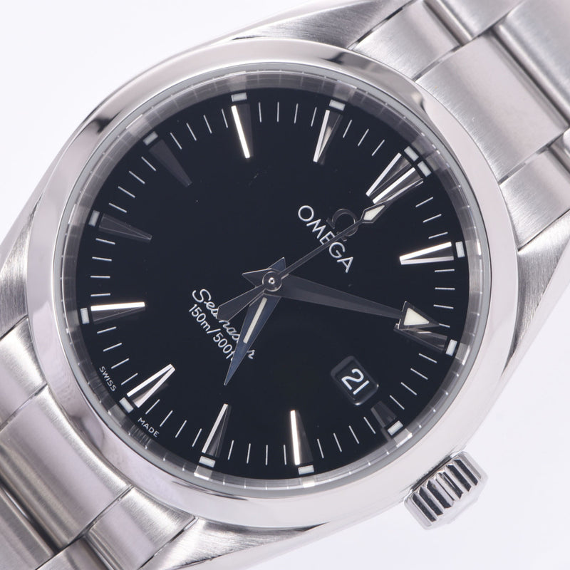 OMEGA オメガ シーマスター 150m 2517.50 メンズ SS 腕時計 クオーツ ブラック文字盤 Aランク 中古 銀蔵