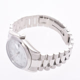 ROLEX ロレックス デイデイト 10Pダイヤ 118206A メンズ PTプラチナ 腕時計 自動巻き シルバー文字盤 Aランク 中古 銀蔵