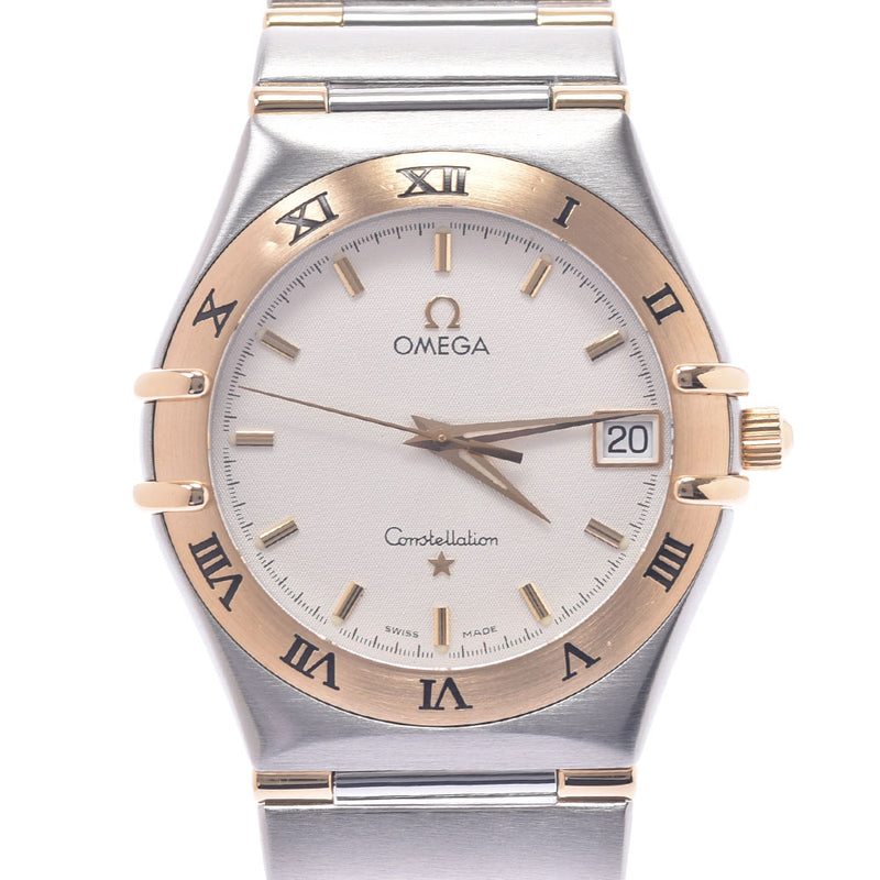 OMEGA Omega Constellation 1212.30 Boys YG / SS Watch Quartz White Flat Figure A Rank Used Sinkjo