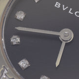 BVLGARI Bvlgari Bvlgari Bvlgari Bvlgari 23 12P diamond BB23SS ladies SS watch quartz black dial a rank second-hand silver