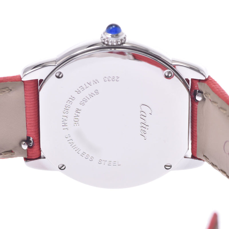 Cartier Cartier Rondosolo de Cartier Ladies SS / Leather Watch Quartz Silver Dealer A-Rank Used Sinkjo